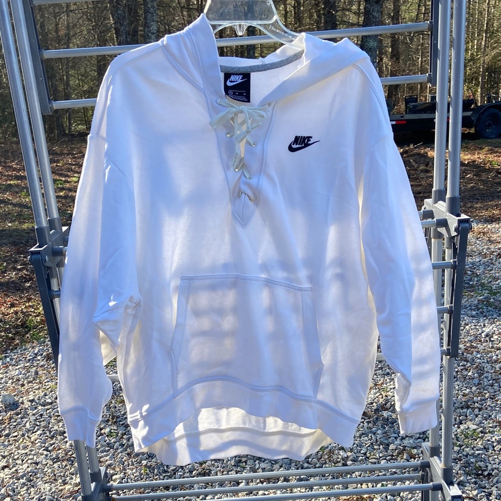 Nike Men's White Pullover Sweater